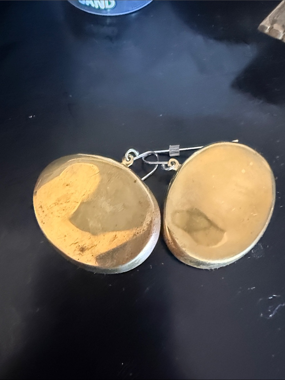brass earrings